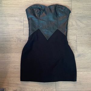 Black Leather Dress Size 4
